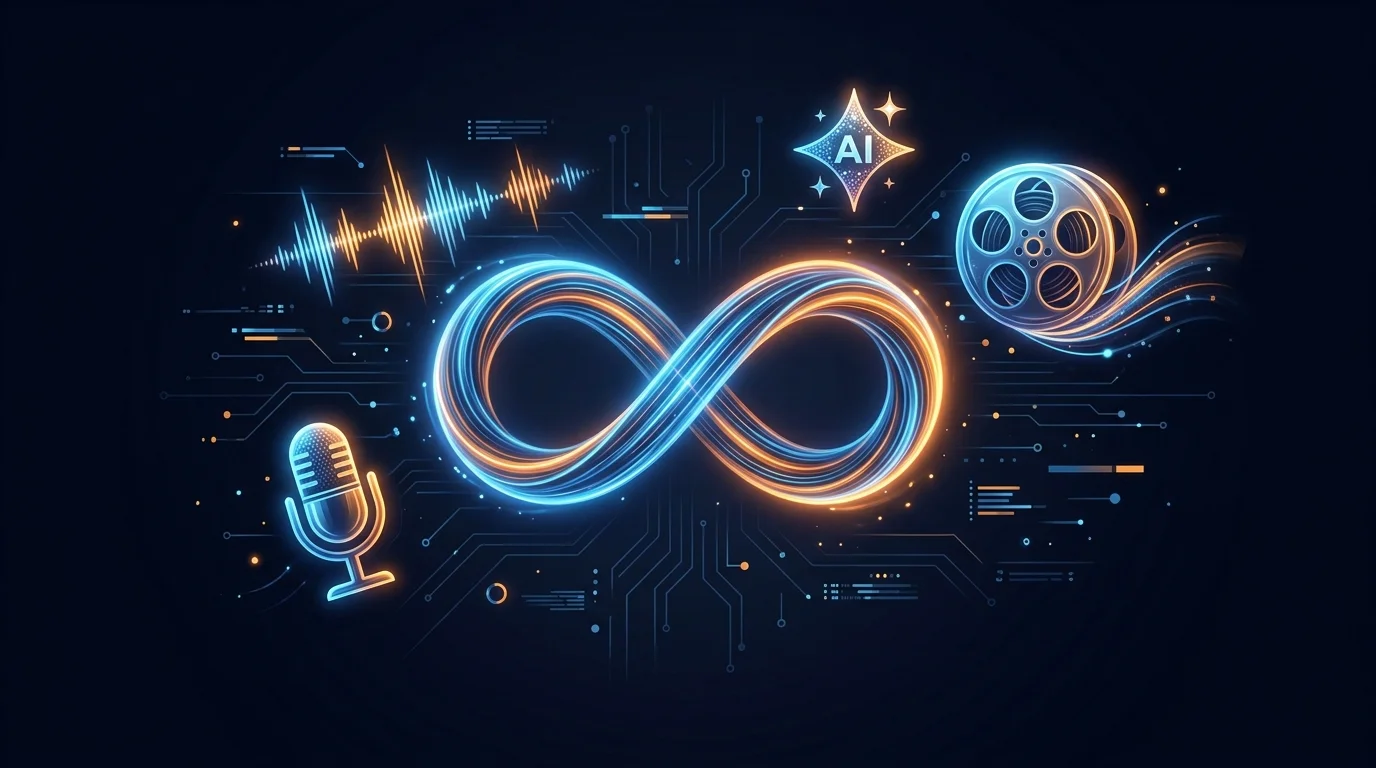 Ilustração do Script Master transformando roteiro em vídeo